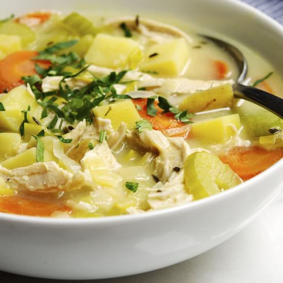 Chicken Potato Soup - Recipe photo by PinchandSwirl