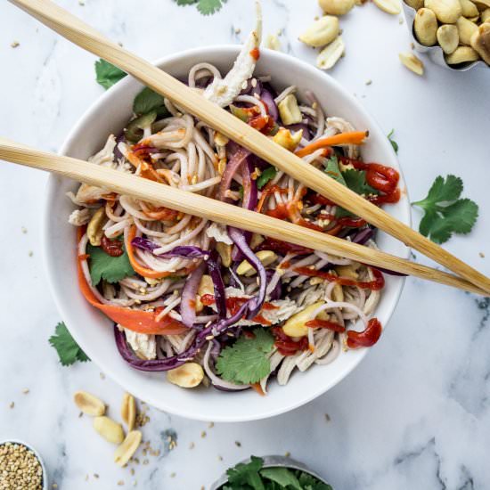 Thai Chicken Noodle Salad - Recipe photo by seasaltcouple