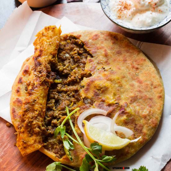 Keema Parantha - Recipe photo by speakingaloud