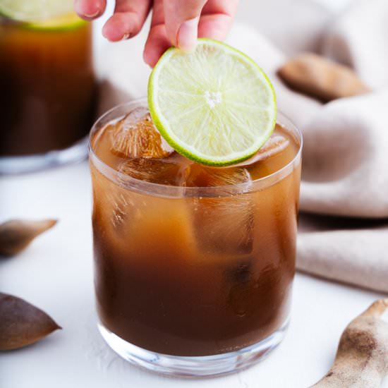 Agua de Tamarindo (Tamarindo Drink) - Recipe photo by brokebankvegan
