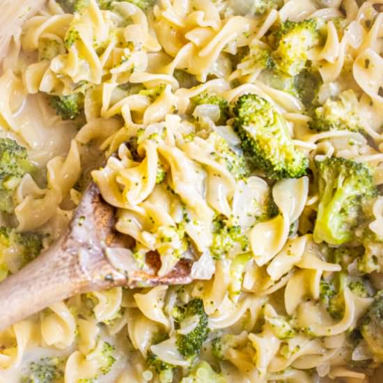 One Pot Creamy Broccoli Pasta - Recipe photo by servedfromscratch