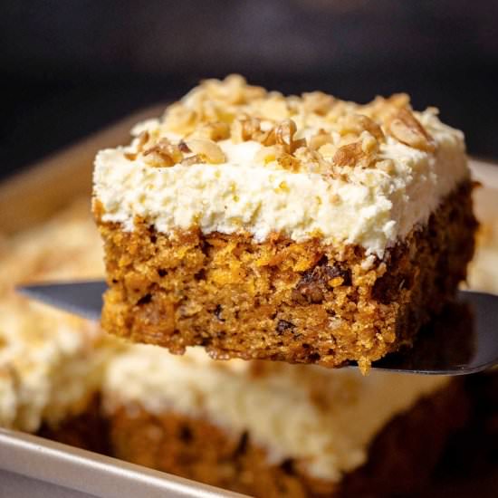 Eggless Carrot Cake - Recipe photo by gimmethatflavor