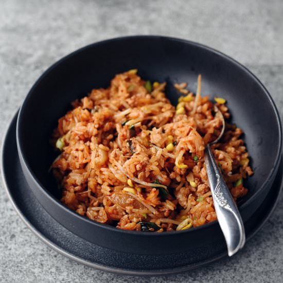 Korean Soy Bean Sprout Rice - Recipe photo by thesubversivetable