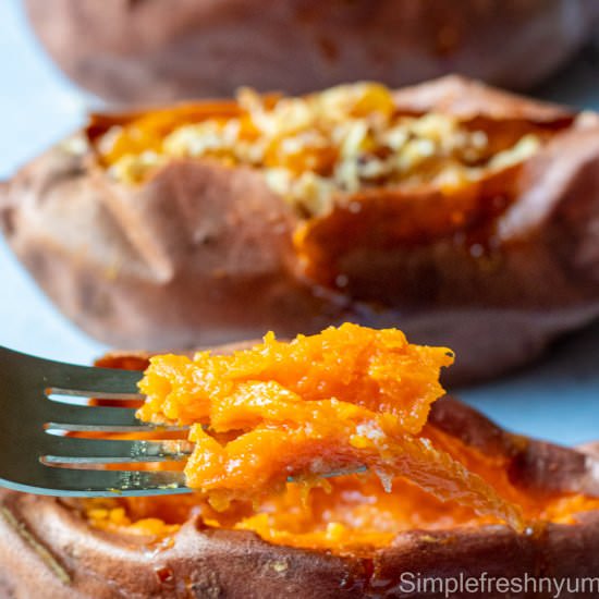 Air fryer baked sweet potato - Recipe photo by simplefreshnyum