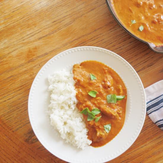 Homemade Chicken Tikka Masala - Recipe photo by themidwestkitchenblog