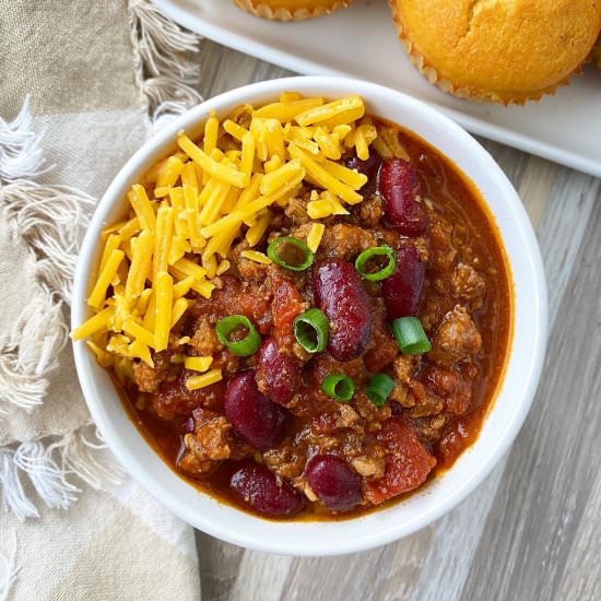 Slow Cooker/Instant Pot Chili - Recipe photo by FitSlowCookerQueen