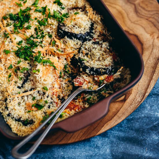 Alison Roman’s Eggplant Parmigiana - Recipe photo by heinstirred
