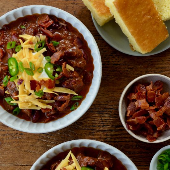 Chipotle Chili con Carne - Recipe photo by justataste