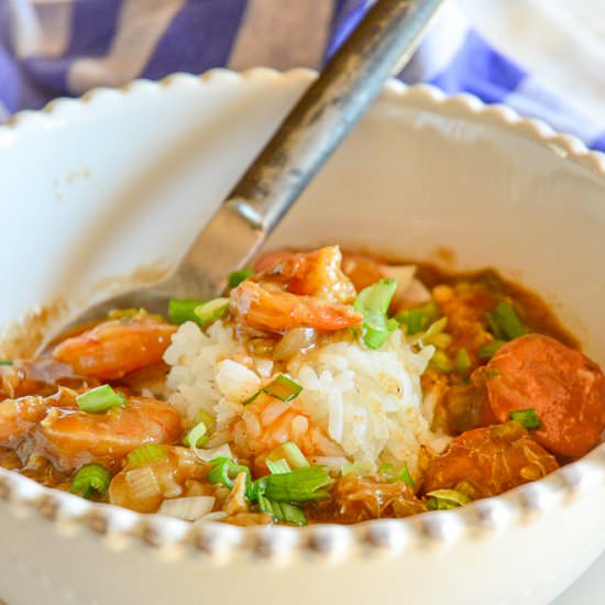 Shrimp, Crab and Sausage Gumbo - Recipe photo by thisishowicook