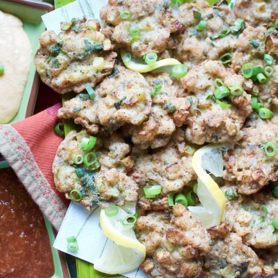 the best shrimp & zucchini fritters - Recipe photo by ahintofrosemary
