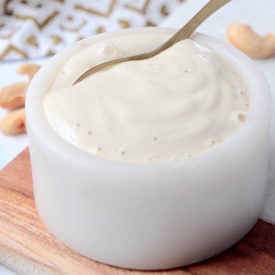 Roasted Garlic Cashew Cream Sauce - Recipe photo by Bowls Are The New Plates
