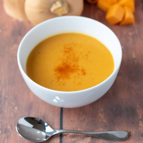 Sweet Potato Butternut Squash Soup - Recipe photo by neilshealthymeals