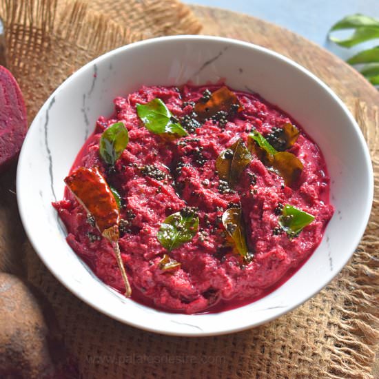 Beetroot Pachadi - Recipe photo by Palates Desire