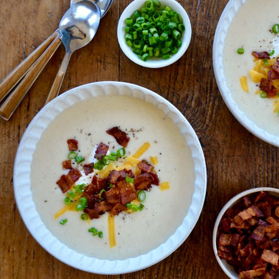 Loaded Baked Potato Soup - Recipe photo by justataste
