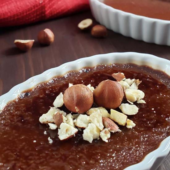 Nutella Creme Brulee - Recipe photo by RaspberriesAndKohlrabi