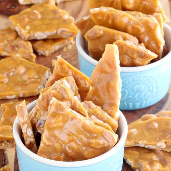 PEANUT BRITTLE - Recipe photo by foxy folksy