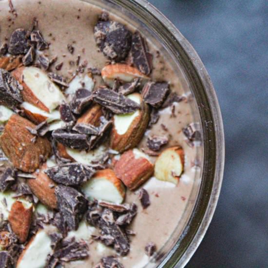 Chocolate Almond Smoothie - Recipe photo by scratchtobasics
