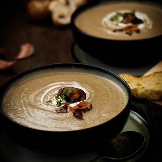 Creamy Mushroom Soup - Recipe photo by hungerforspice