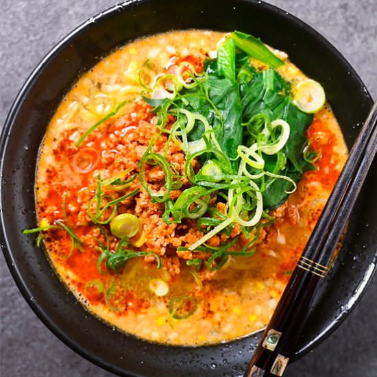 Spicy Tantanmen Ramen - Recipe photo by Sudachi Recipes