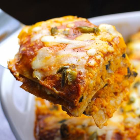 Sweet Potato Enchilada Casserole - Recipe photo by suebeehomemaker