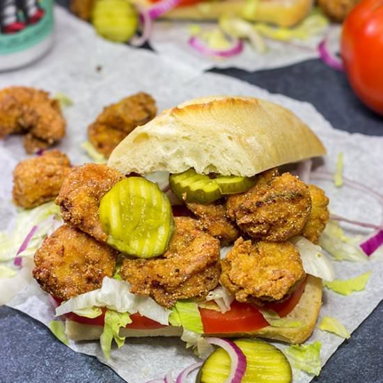 Fried Shrimp Po’boys - Recipe photo by spicedblog
