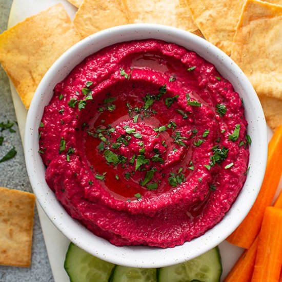 Beet Hummus - Recipe photo by bellyfull