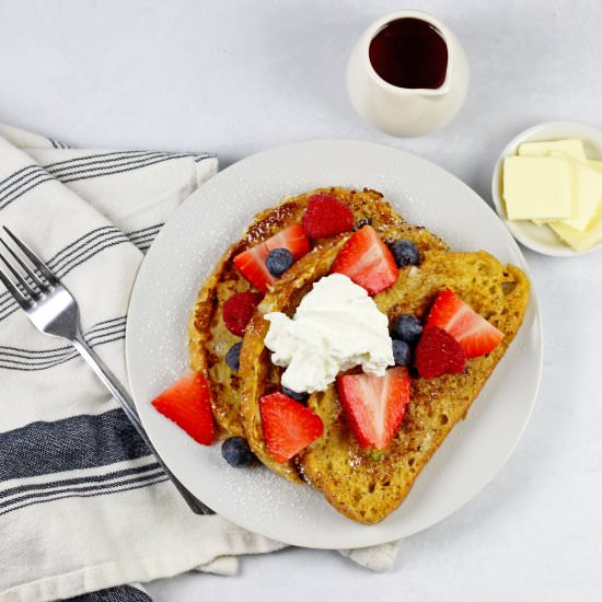 Sourdough French Toast - Recipe photo by AGratefulMeal