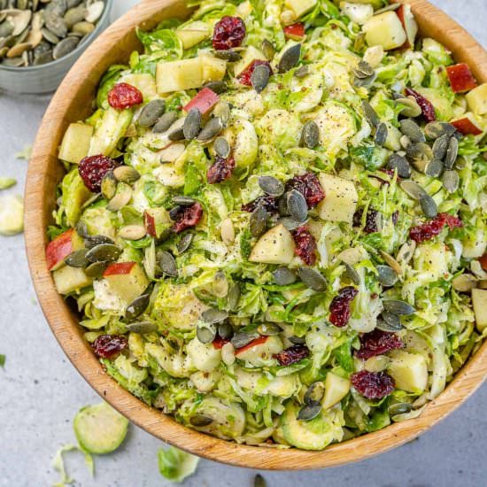 BRUSSELS SPROUTS SALAD - Recipe photo by healthyfitnessmeals