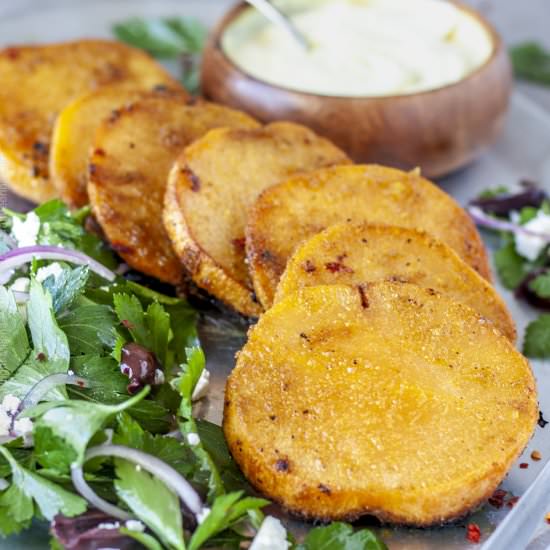 Roasted Rutabaga Steaks - Recipe photo by Craft Beering