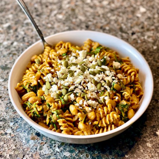 Savory Pumpkin Pasta - Recipe photo by HealthyHelper