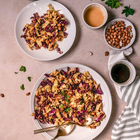 Crunchy Peanut Coleslaw - Recipe photo by lovelythymestudio