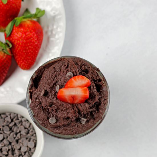 Edible Brownie Batter Dip - Recipe photo by AGratefulMeal