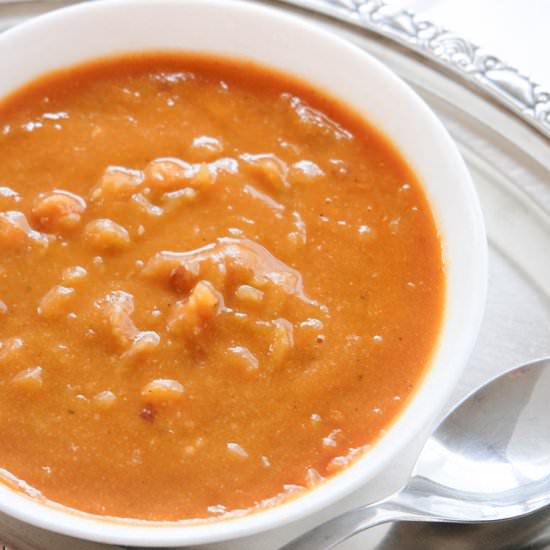Victorian Chickpea Soup (Vegan) - Recipe photo by instantveg