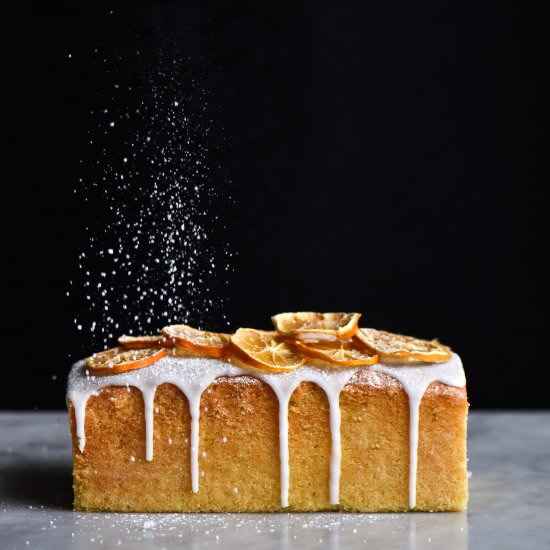 Gluten free lemon drizzle cake - Recipe photo by georgeats