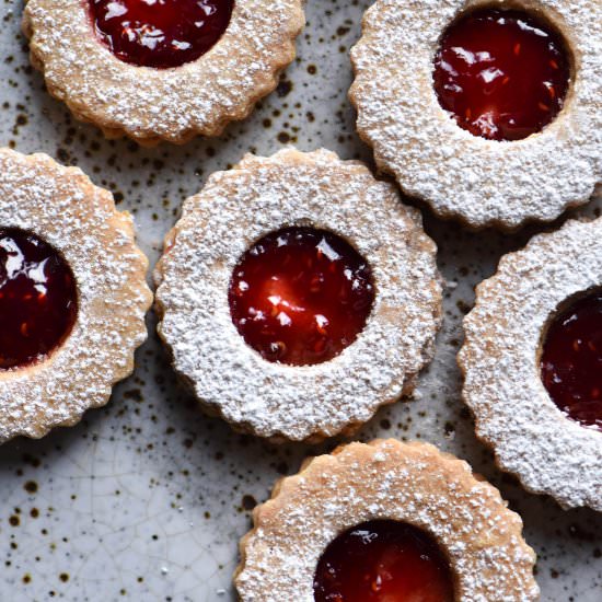 Gluten free linzer cookies - Recipe photo by georgeats