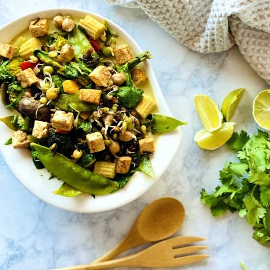 Spicy Sprouted Bean Tofu Curry - Recipe photo by sproutkitcheneats