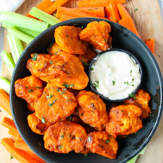 Gluten-Free Buffalo Cauliflower - Recipe photo by the food blog