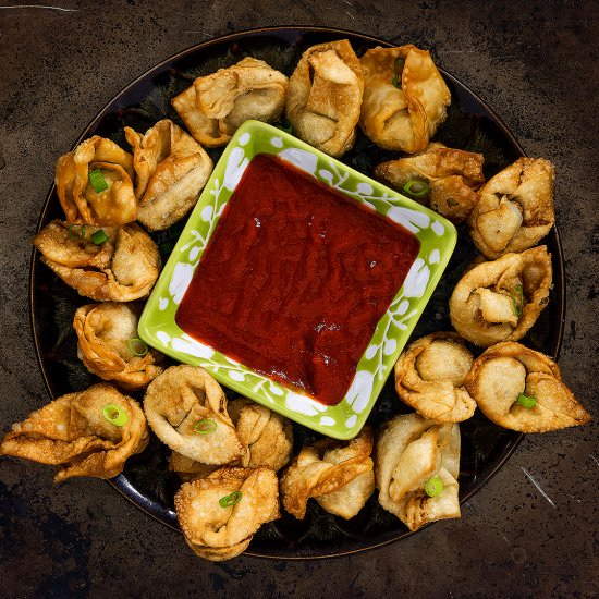 Chicken and Shrimp Fried Wontons - Recipe photo by clove and cumin