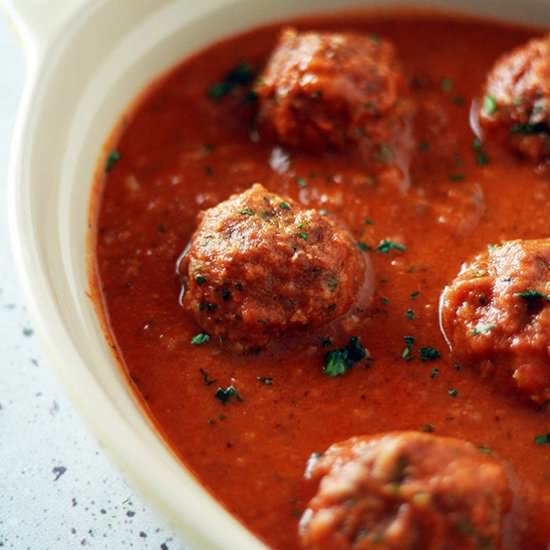 Beyond Meat Meatballs - Recipe photo by paperandheart