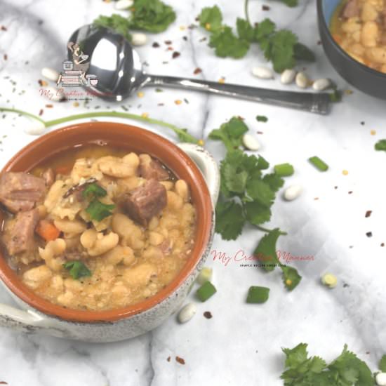 Bean and Ham Soup In Crock Pot - Recipe photo by mycreativemanner