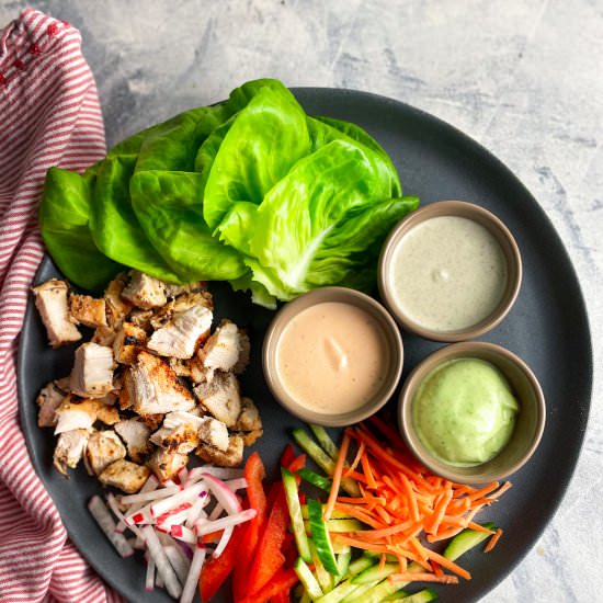 Spicy Chicken Lettuce Wraps - Recipe photo by Theperksofbeingus