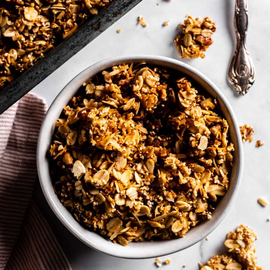 puffed amaranth granola - Recipe photo by whisked away kitchen