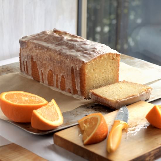 orange cake with butter rum glaze - Recipe photo by davebakes