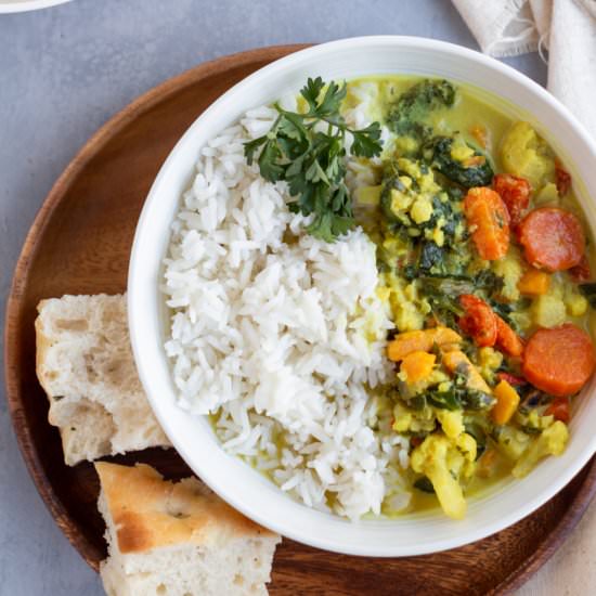 Coconut Ginger Rice Soup - Recipe photo by islandbakes