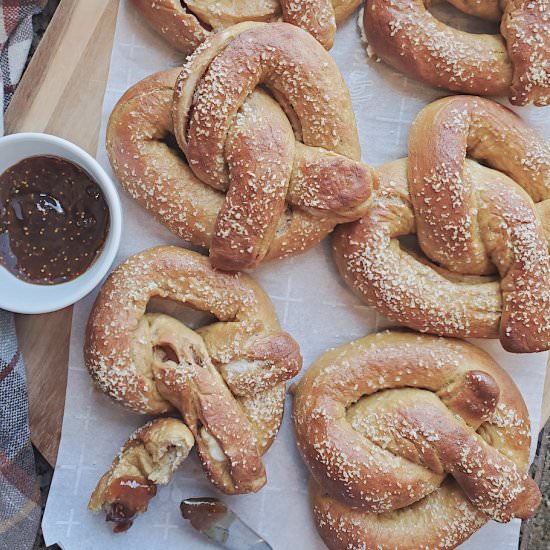 Bacon & Pepper Jack Stuffed Pretzel - Recipe photo by purposeintheprocess