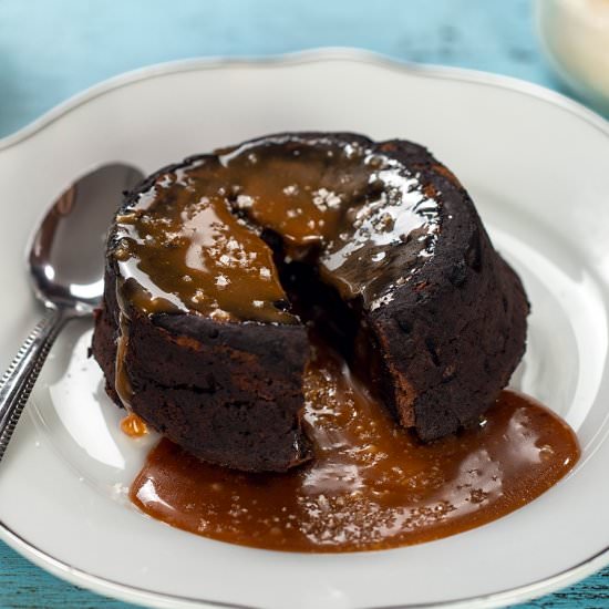 Chocolate Caramel Lava Cake - Recipe photo by Home Cooking Adventure
