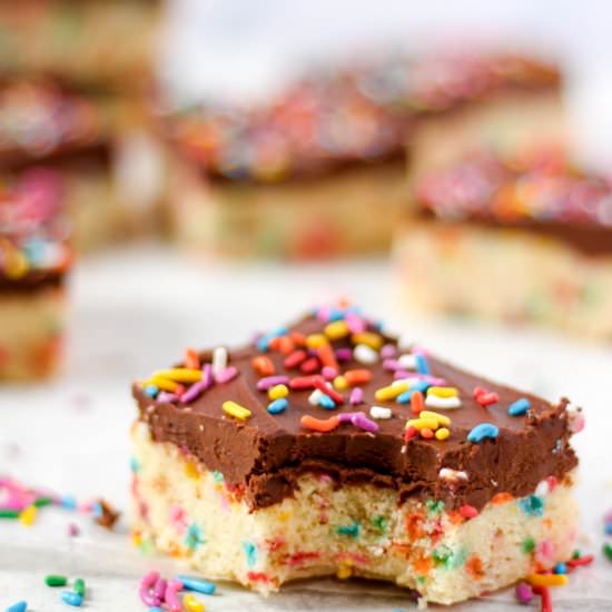 Funfetti Sugar Cookie Bars - Recipe photo by Butternut Lane