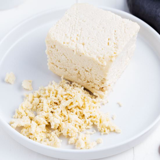 Vegan Cotija Cheese - Recipe photo by brokebankvegan