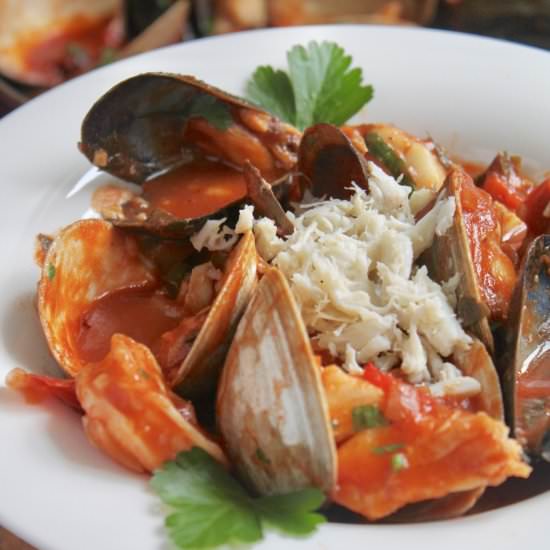 cioppino (seafood stew) - Recipe photo by christinascucina