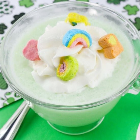 St. Patrick’s Day Frozen Hot Cocoa - Recipe photo by CrayonsAndCravings